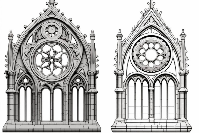 Rozeta gotycka jak narysować efektowny motyw architektoniczny?