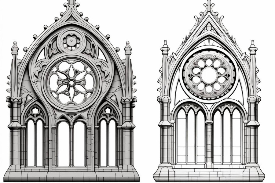 Rozeta gotycka jak narysować efektowny motyw architektoniczny?